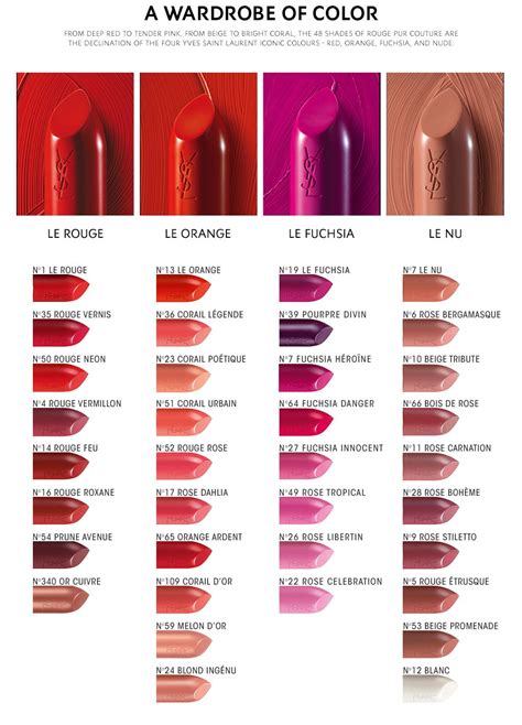 ysl lipstick maker cartridge|ysl lipstick color chart.